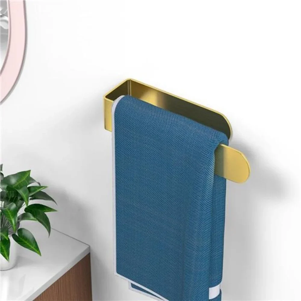 Adhesive Hand Towel Holder, Towel Bars Wall Mounted, Stainless Steel  (8